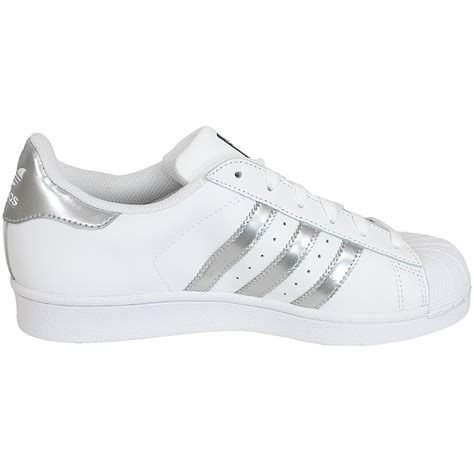 adidas schuh weiß silber|Silberne Damen.